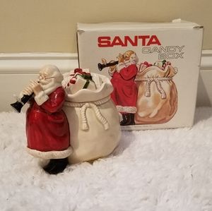 Vintage Otagiri/Gibson Cards Santa Candy Box